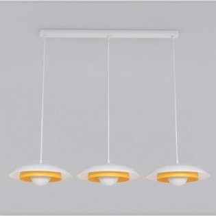 Arka white + orange hanging lamp