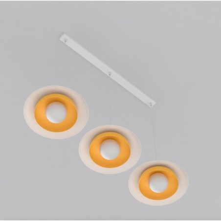 Arka white + orange hanging lamp