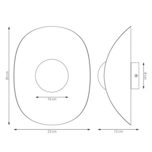 Onivia XL black wall sconce.