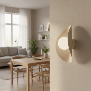 Onivia XL white wall sconce.