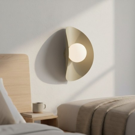 Onivia XL white wall sconce.
