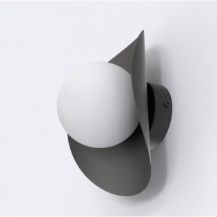 Onivia XL gray wall sconce.