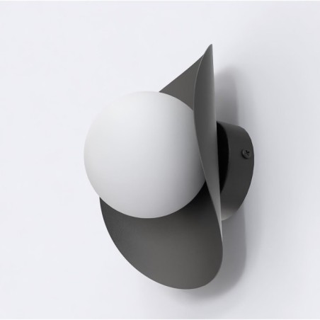 Onivia XL gray wall sconce.