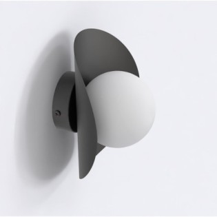 Onivia XL gray wall sconce.