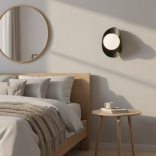 Onivia XL gray wall sconce.