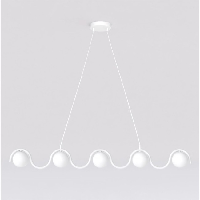 Lámpara colgante Ondessa blanco (5 luces)