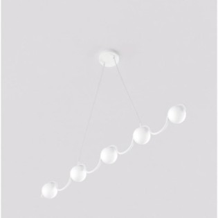 Lámpara colgante Ondessa blanco (5 luces)