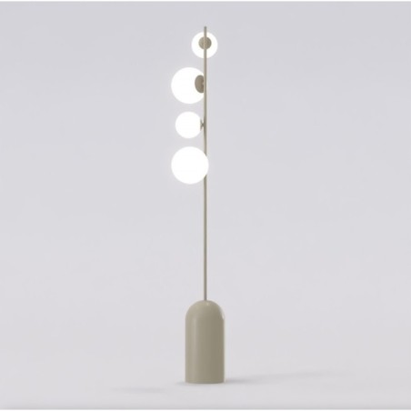 Tandem white floor lamp (4 lights)