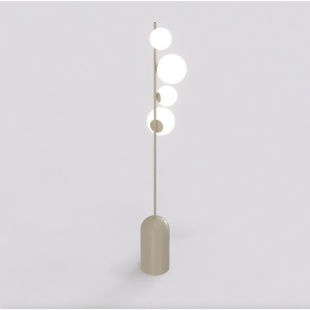 Tandem white floor lamp (4 lights)