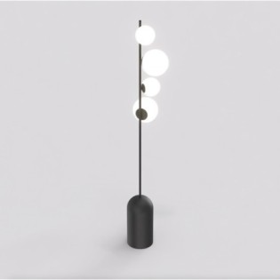 Tandem orange floor lamp (4 lights)