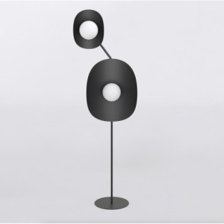Tandem black floor lamp (4 lights)