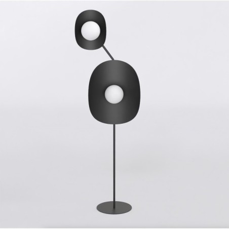 Tandem black floor lamp (4 lights)
