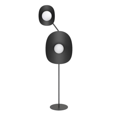 Tandem black floor lamp (4 lights)