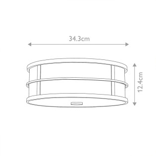 Plafón de techo Fusion