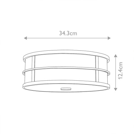 Plafón de techo Fusion
