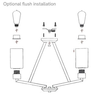 Deryn chandelier (5 lights)