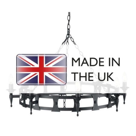 Lámpara de araña Saxon (8 luces)