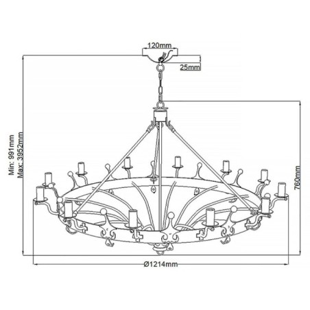 Windsor Chandelier (12 lights)
