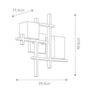 Aplique de pared City Lights (2 luces)