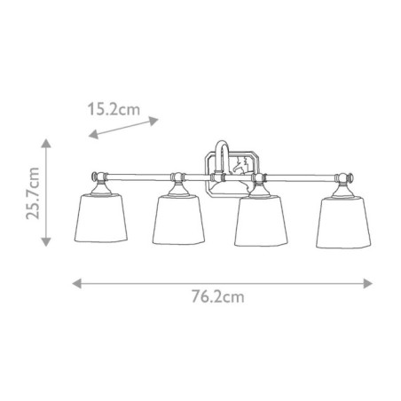 Concord Wall Lamp for Bathrooms (4 Lights)