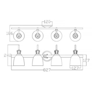Cora wall light for bathrooms (4 lights)
