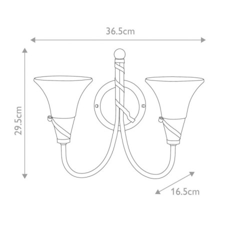 Emily Wall Light (2 Lights)