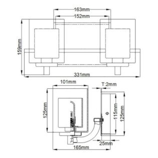 Kolt Wall Lamp for Bathrooms (2 Lights)