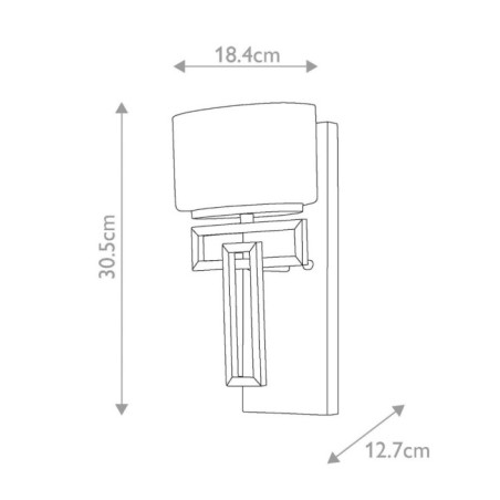 Wall lamp for bathrooms Lanza