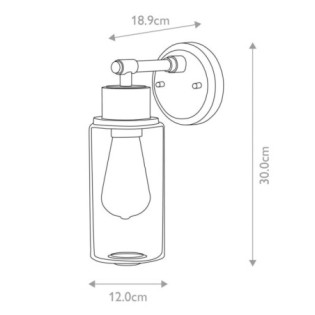 Morvah wall light for bathrooms