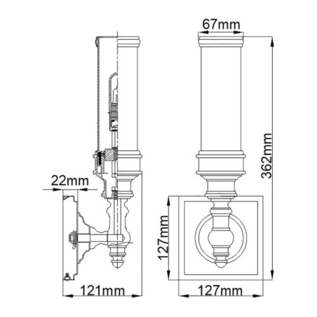 Payne Wall Lamp for bathrooms