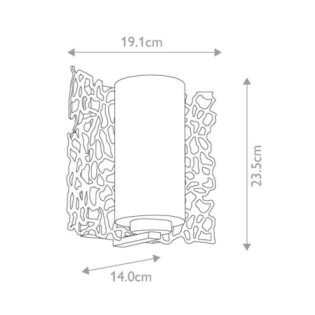 Silver Coral Wall Lamp