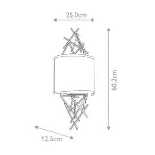 Taiko wall lamp (2 lights)