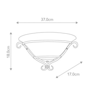 Wall-mounted Torchiere
