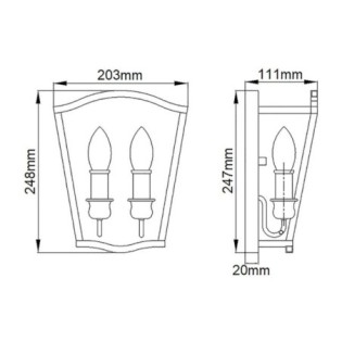 Yarmouth Wall Lamp (2 Lights)