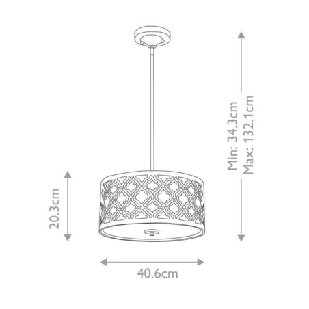 Arabella Ceiling Lamp (2 Lights)