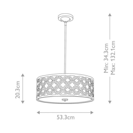 Arabella Ceiling Lamp (3 Lights)