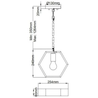 Bismarck ceiling lamp