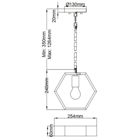 Bismarck ceiling lamp