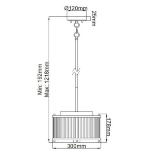 Ceiling Lamp Corona (2 lights)
