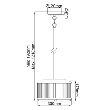 Ceiling Lamp Corona (2 lights)