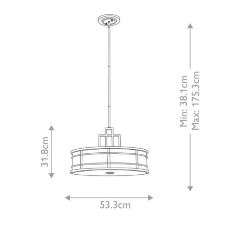Fusion Ceiling Lamp (3 lights)