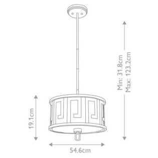 Lemuria ceiling lamp (2 lights)