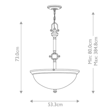 Mayflower Ceiling Lamp (3 Lights)