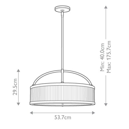 Paulson Ceiling Lamp (6 lights)