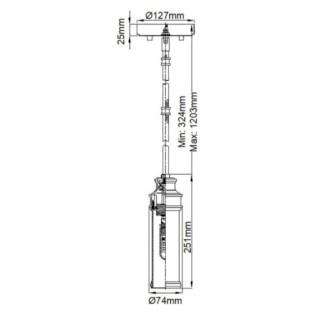 Payne Hanging Lamp for Bathrooms