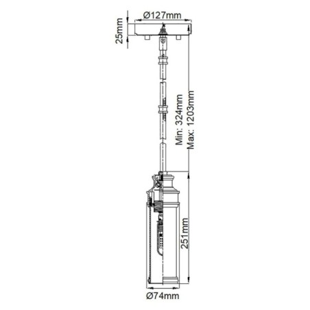 Payne Hanging Lamp for Bathrooms