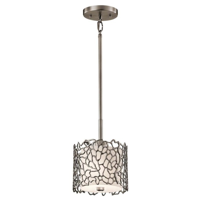 Silver Coral Ceiling Lamp