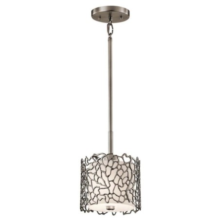 Silver Coral Ceiling Lamp