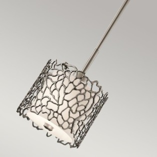 Silver Coral Ceiling Lamp