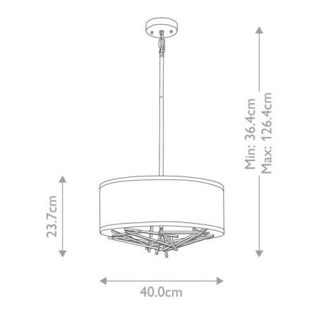 Taiko ceiling lamp (3 lights)